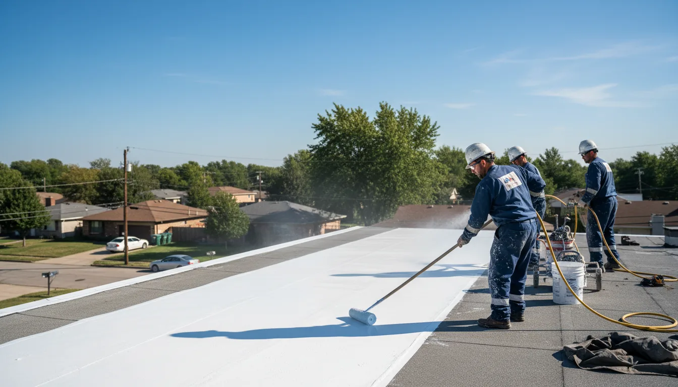 Commercial roof coating in Islip Terrace, NY near me